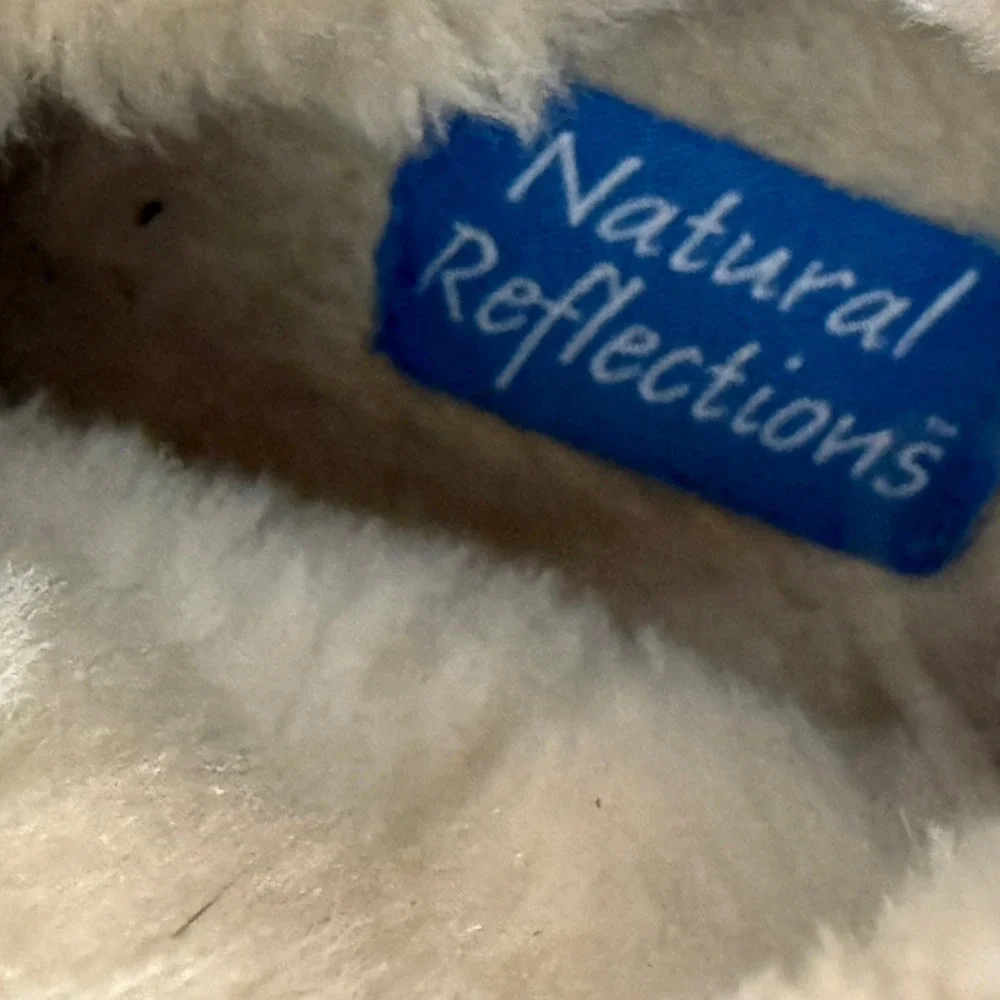 Natural Reflections Shearling-Lined Suede Leather Winter Boots Womens 6 Fur Trim